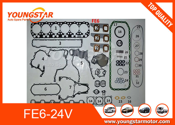 OEM 10101-02Z25 ชุดปะเก็นยกเครื่องสำหรับ Nissan FE6 / FE6T-24V FE6T FE6A
