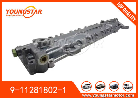 ครอบคลุมเครื่องเย็นน้ํามันสําหรับ ISUZU 6BD1 6BB1 6BF1 พร้อม OEM 9-11281802-1 และการรับประกัน 60000 กม.