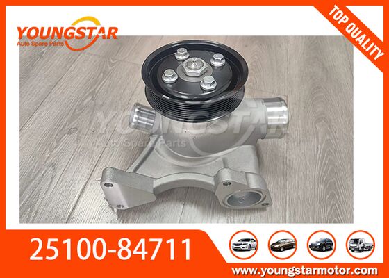 ปั๊มน้ําอลูมิเนียม OEM 25100-84711 สําหรับ Hyundai D6AC D6CB ด้วยการรับประกัน 60000 กม.