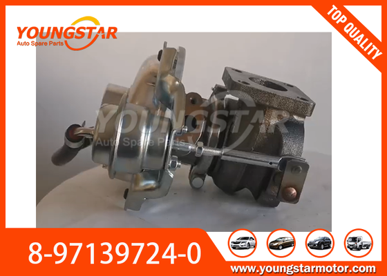 อุปกรณ์เหล็ก ทอร์โบชาร์เจอร์สําหรับ ISUZU 4JB1T เครื่องยนต์ OEM แทน 8-97139724-0 1118010-44